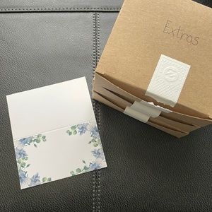 80 Dusty Blue Blank Place Cards